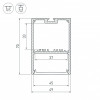 Профиль SL-LINE-4970-2000 ANOD Arlight 019297