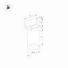 Трековый светильник MAG-SPOT-25-R90-9W Arlight 033240 Day4000, BK, 30 deg, 24V 