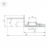Профиль PAK-EDGE-SLIM-2000 Arlight 023783