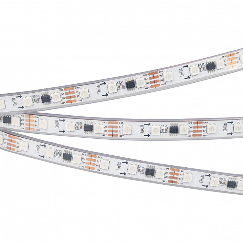 Светодиодная лента 12V Cx3 RGB-Auto SPI-5000P-RAM-5060-60 Arlight 028873