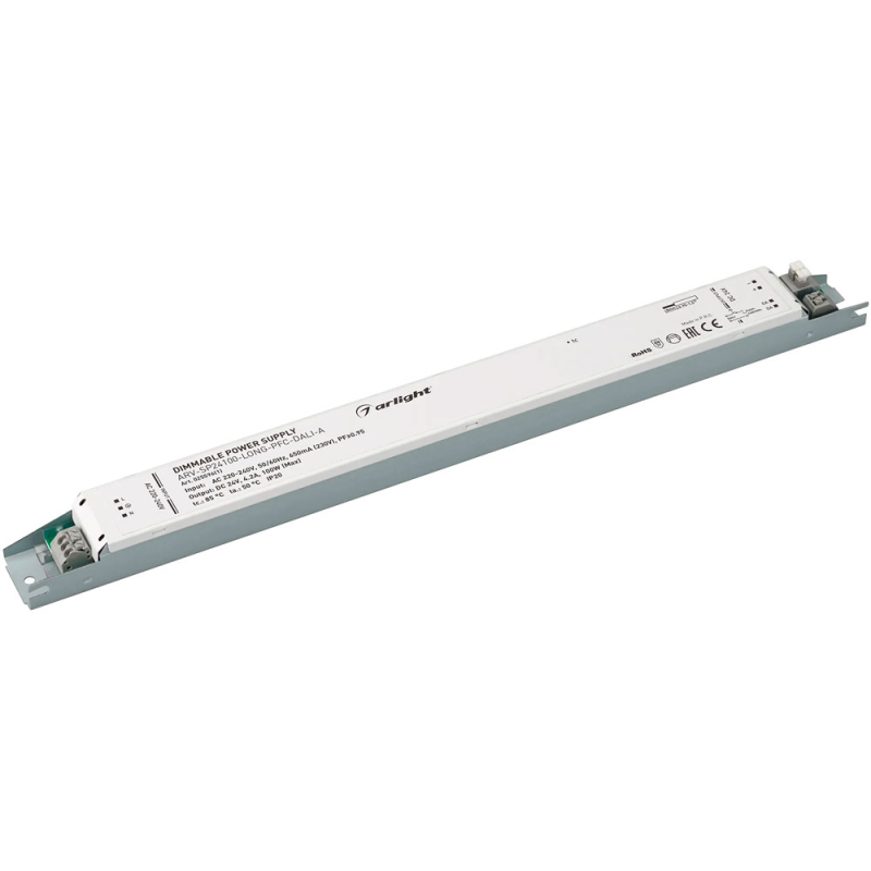 Блок питания для светодиодной ленты ARV-SP24100-LONG-PFC-1-10V-A Arlight 025518(1) 24V, 4.2A, 100W