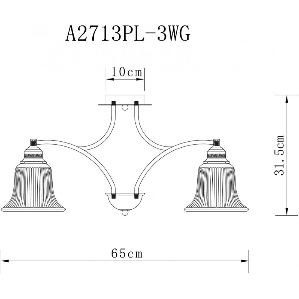 Люстра на штанге ARTE Lamp A2713PL-3WG