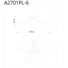 Накладная люстра ARTE Lamp A2701PL-6CC
