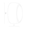 Настенный светильник ARTE Lamp Eclipse A1421AP-1WH