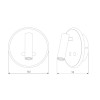 Бра Elektrostandard Tera LED серебро (MRL LED 1014)