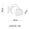 Бра ARTE Lamp Dolcemente A1607AP-1AB