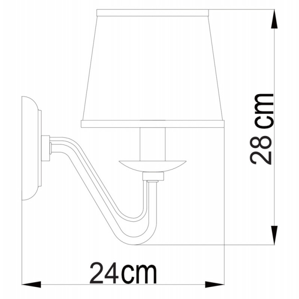 Настенное бра ARTE Lamp Furore A1150AP-1CC
