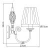 Бра ARTE Lamp Zanzibar A8390AP-1AB