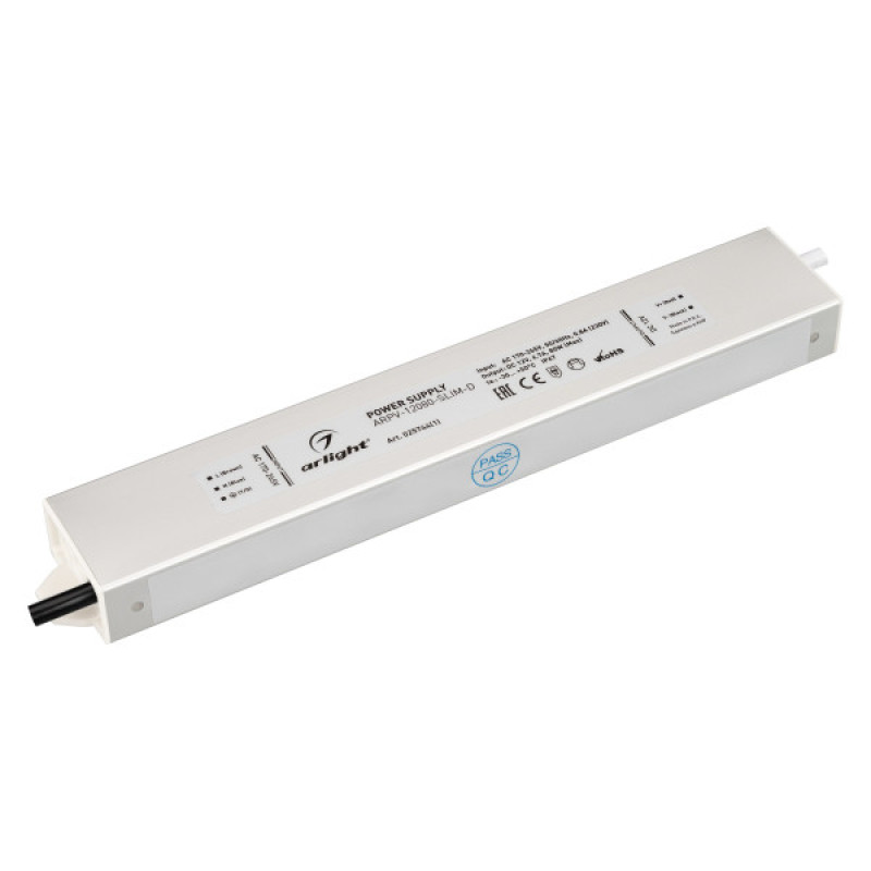Блок питания для светодиодной ленты ARPV-12080-SLIM-D Arlight 025744(1) (12V, 6.7A, 80W) 