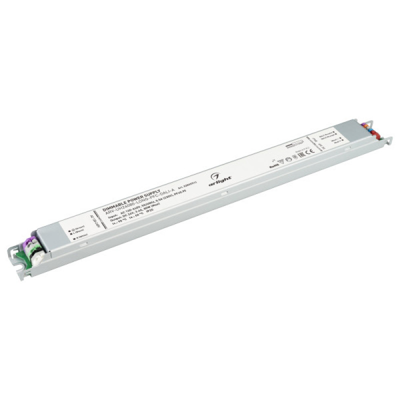 Блок питания для светодиодной ленты ARV-UH24080-LONG-PFC-DALI-A Arlight 028357(1) (24V, 3.4A, 80W) 