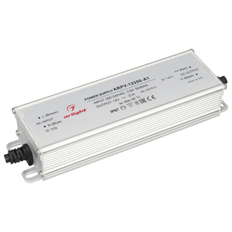 Блок питания для светодиодной ленты ARPV-12250-A1 Arlight 031513 (12V, 21A, 252W) 