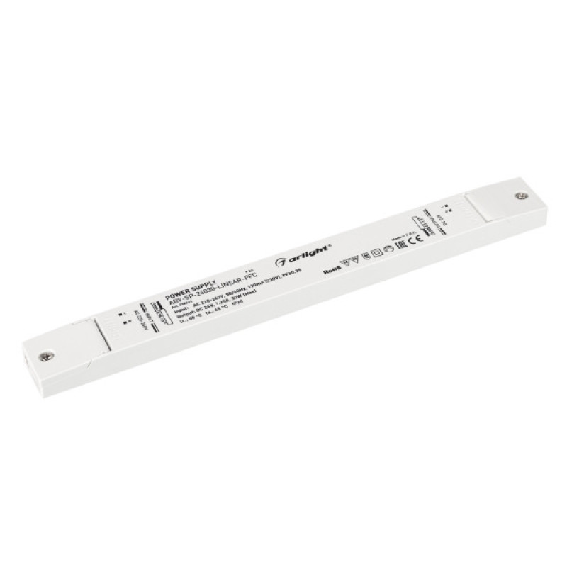 Блок питания для светодиодной ленты ARV-SP-24030-LINEAR-PFC Arlight 032623 (24V, 1.25A, 30W) 
