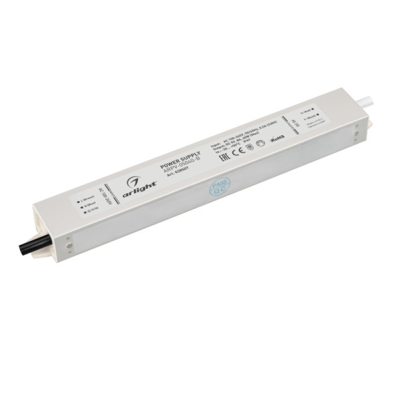 Блок питания для светодиодной ленты ARPV-05040-B Arlight 038507 (5V, 8.0A, 40W) 