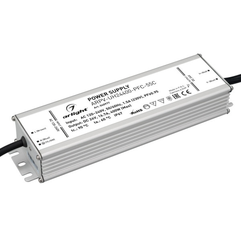 Блок питания для светодиодной ленты ARPV-UH24400-PFC-55C Arlight 040977 (24V, 16.7A, 400W) 