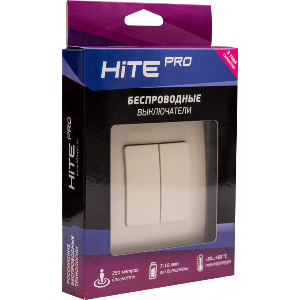 Выключатель HiTE PRO HP-LE-2-ivory