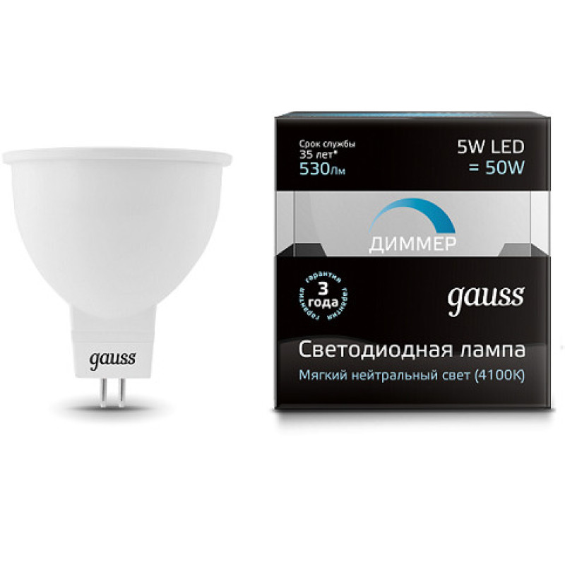 Светодиодная лампа Gauss 101505205-D