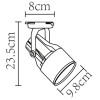 Потолочный светильник на шине ARTE Lamp Lyra A6252PL-1WH