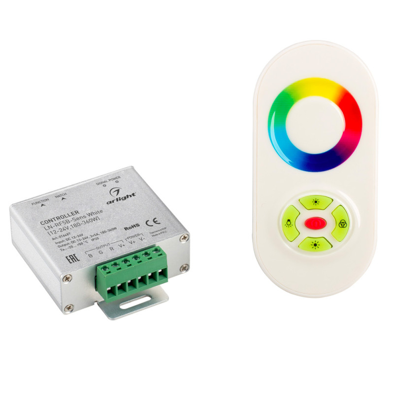 Контроллер LN-RF5B-Sens White (12-24V,180-360W) Arlight 016487