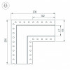Соединитель профиля L-образный SL-Linia45-Fantom Arlight 030106