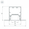 Соединитель профиля L-образный SL-Linia55-Fantom Arlight 030132