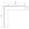 Соединитель профиля L-образный внешний SL-Linia32-Fantom Arlight 030096