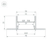 Соединитель профиля L-образный внешний SL-Linia45-Fantom Arlight 030105