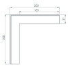 Соединитель профиля L-образный внешний SL-Linia45-Fantom Arlight 030105